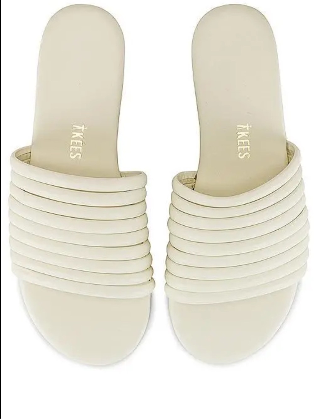 TKEES CARO SANDAL CREAM Size 9 NWT
